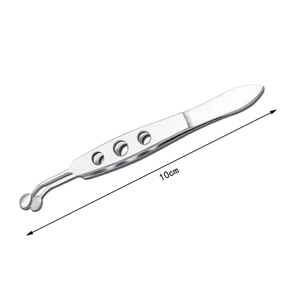 Stainless Steel Eyelid Massage Forceps | Meibomian Compressor