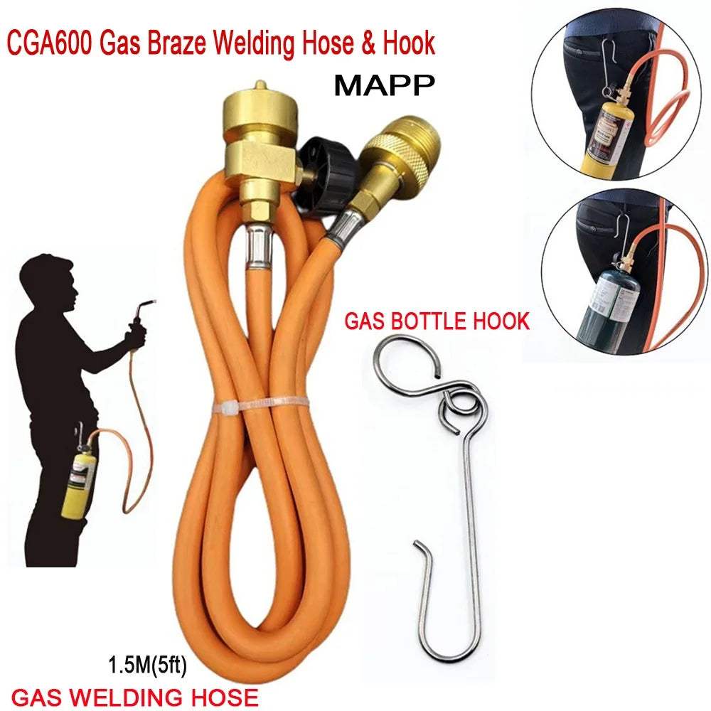 1.5M Fiber Reinforced Hose Extension with Hook – CGA600
