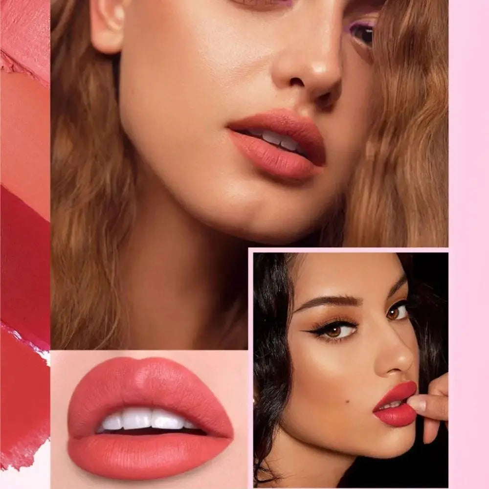 SAM SUGAR Gold Bar Lipstick – 6 Colors Pearlescent Glitter