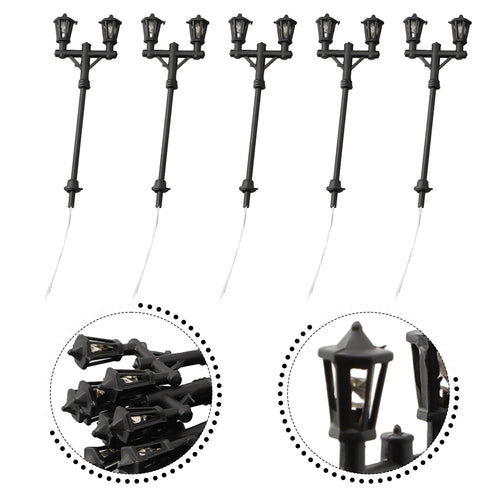 10 Pcs Miniature LED Lamp Posts – 1:100 Scale Model Lighting Model Scenery Lights PRIMED China Mainland