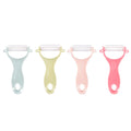 LMETJMA 4-Piece Ceramic Vegetable Peeler Set – Ergonomic Vegetable Peeler Set PRIMED 4 Pieces