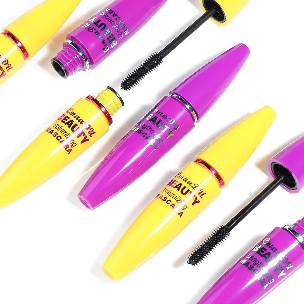 CmaaDu 4D Volumizing Waterproof Mascara – Lengthen & Curl Volumizing Mascara PRIMED