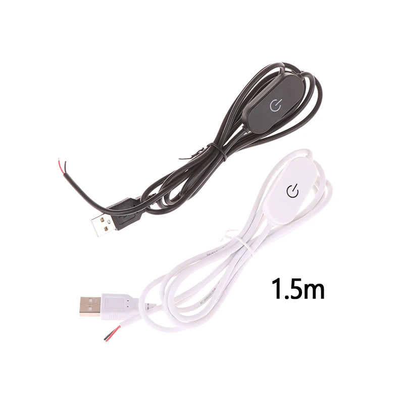 USB Touch Dimmer Switch Cable 1.5M | 5V 2A LED Controller LED Dimmer Switch PRIMED