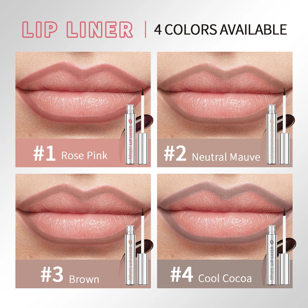 Peel Off Matte Lip Liner Pencil – Waterproof & Long Lasting Lip Liner Pencil PRIMED