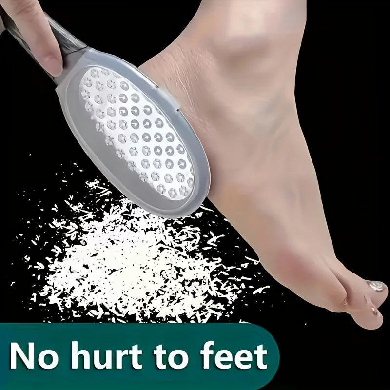 Stainless Steel Foot File & Callus Remover with Splash Guard Foot File Pedicure Tool PRIMED