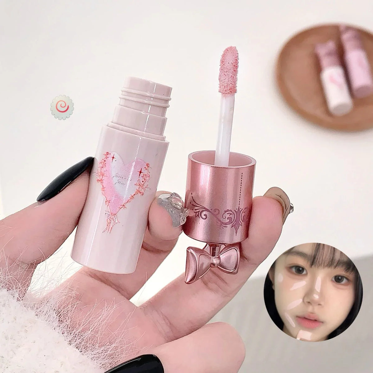 DAIMANPU Pink Brightening Waterproof Liquid Concealer Stick Liquid Concealer Stick PRIMED