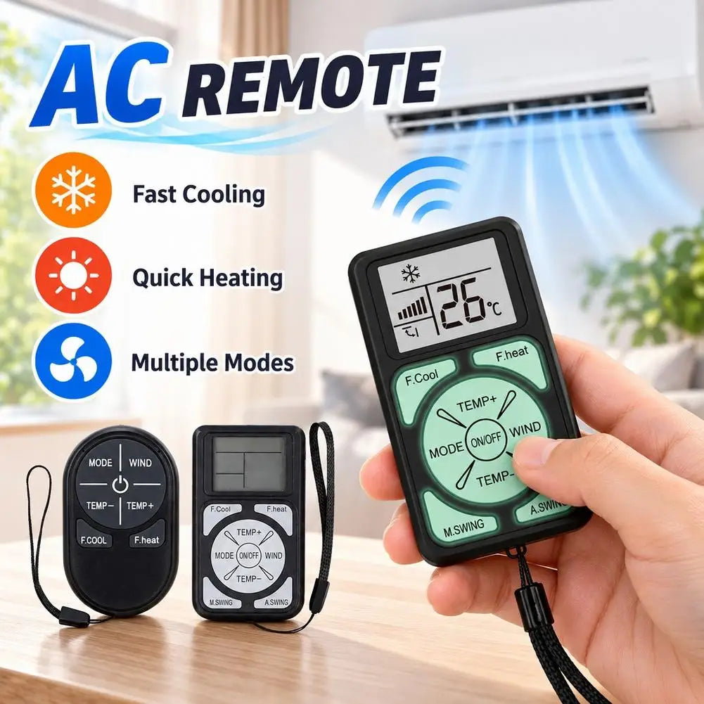 Universal AC Remote Control Q58 LCD 1000-in-1 IR Transmitter