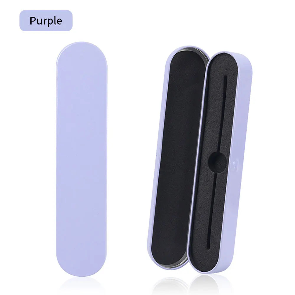 Magnetic Tinplate Eyelash Tweezer Case | Lash Storage Box Tweezer Storage Case PRIMED long-purple