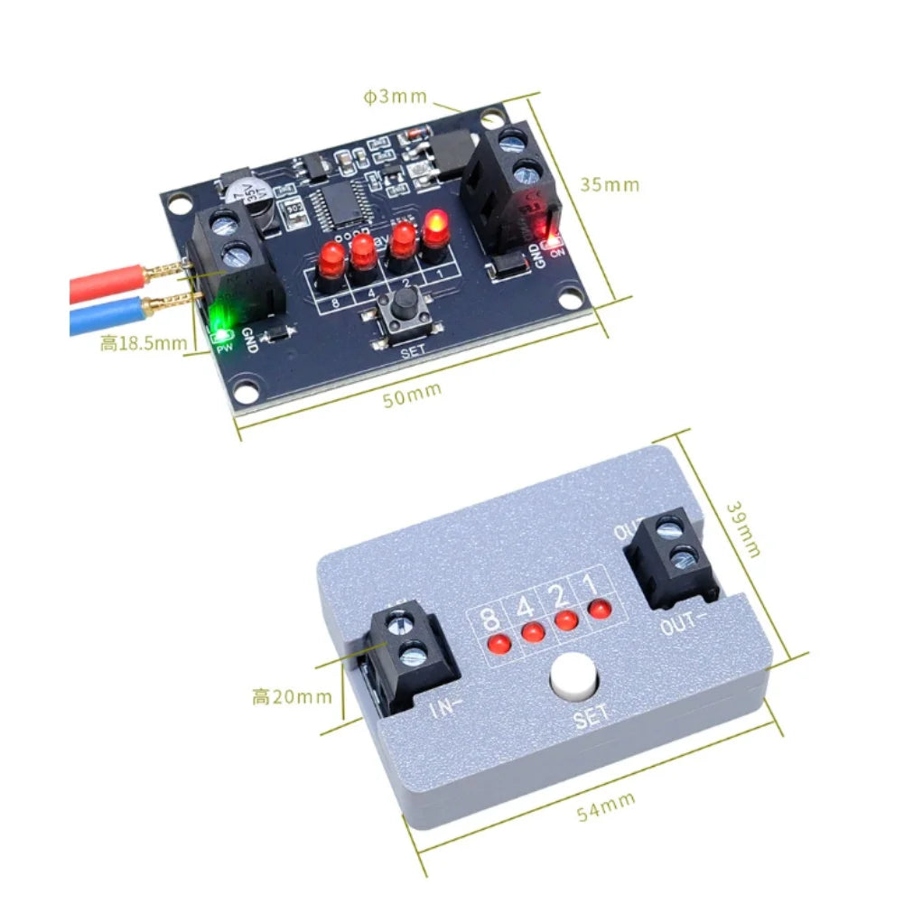 Vibration Sensing Switch Module – Adjustable Delay Auto-Reset Vibration Switch Module PRIMED