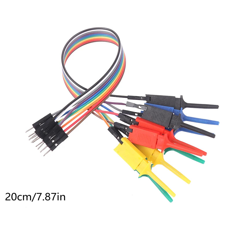 Test Hook Clip Probe Kit – Logic Analyzer Cable Gripper 20cm
