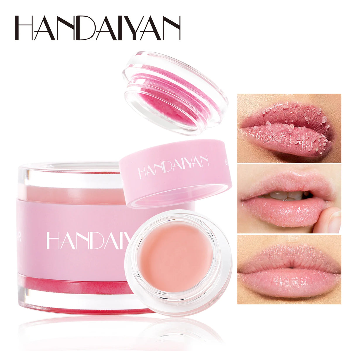 HANDAIYAN 2-in-1 Lip Scrub & Mask – Exfoliate & Hydrate Lips Lip Scrub & Mask PRIMED