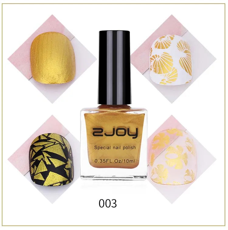 UV LED Stamping Gel Nail Polish 10ml | Vivid Nail Art Lacquer