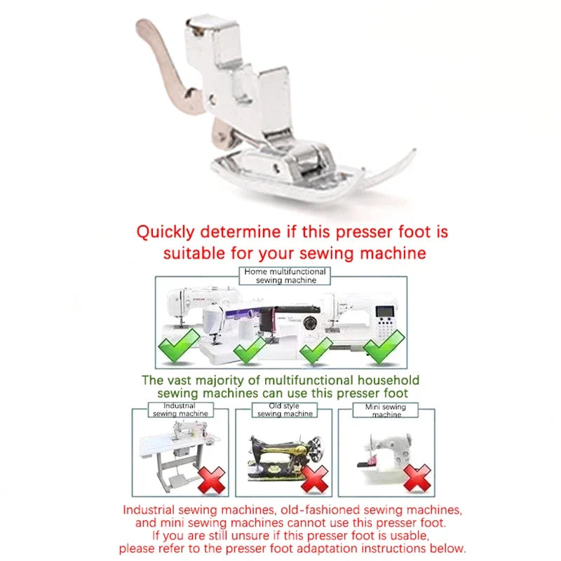 Universal Presser Foot & Snap-On Low Shank Adapter – 2pcs