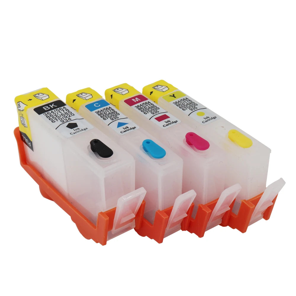HP 178 178XL Refillable Ink Cartridges with ARC Chip – CMYK Refillable Ink Cartridge PRIMED