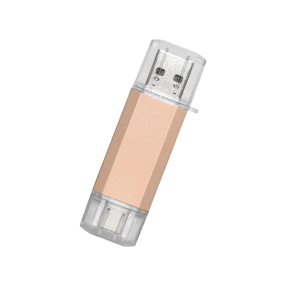 Type-C OTG USB Flash Drive 2-in-1 | 16GB to 128GB Pen Drive USB Flash Drive PRIMED 4GB gold