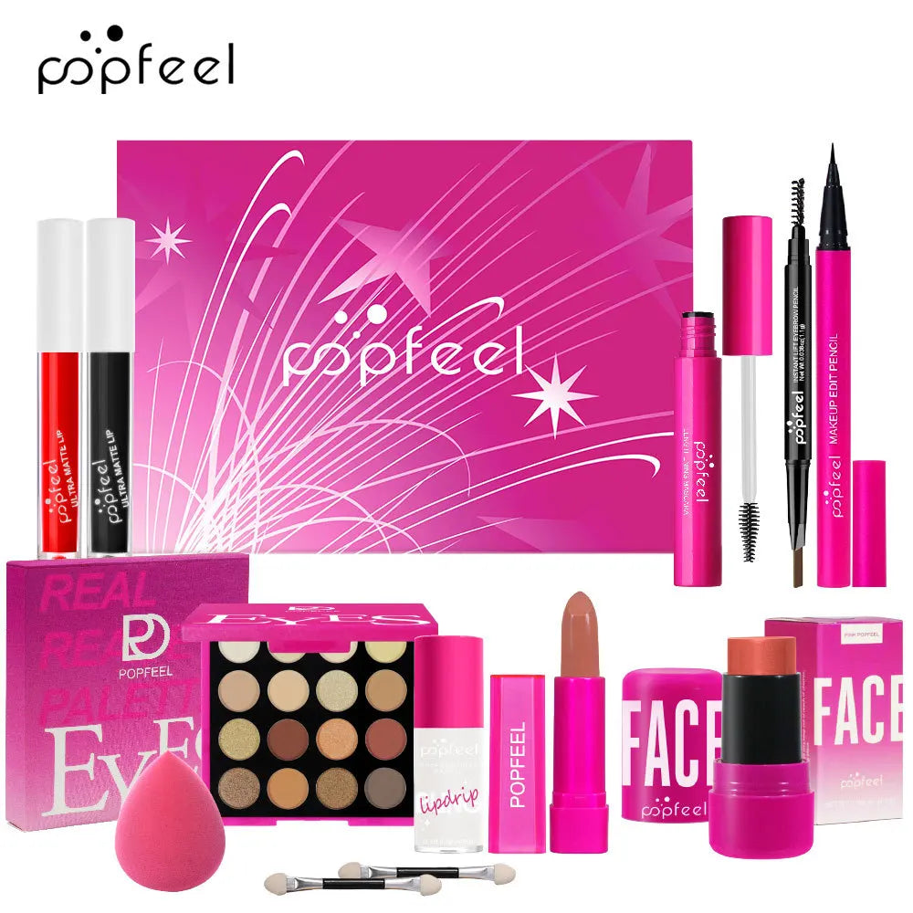 Korean Beauty Full Makeup Kit – Eyeshadow, Lipstick & Gift Box Makeup Gift Set PRIMED 1 set