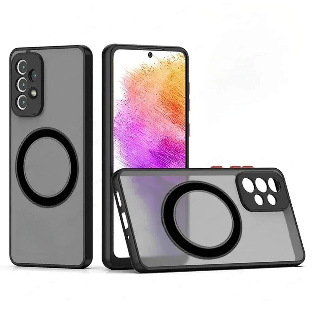 Magnetic Wireless Charging Case Samsung Galaxy – Matte Shockproof Phone Case PRIMED