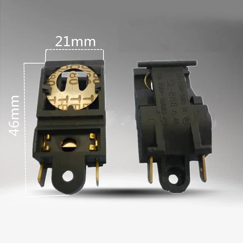 Electric Kettle Thermostat Switch 250V 13A Black Replacement Part