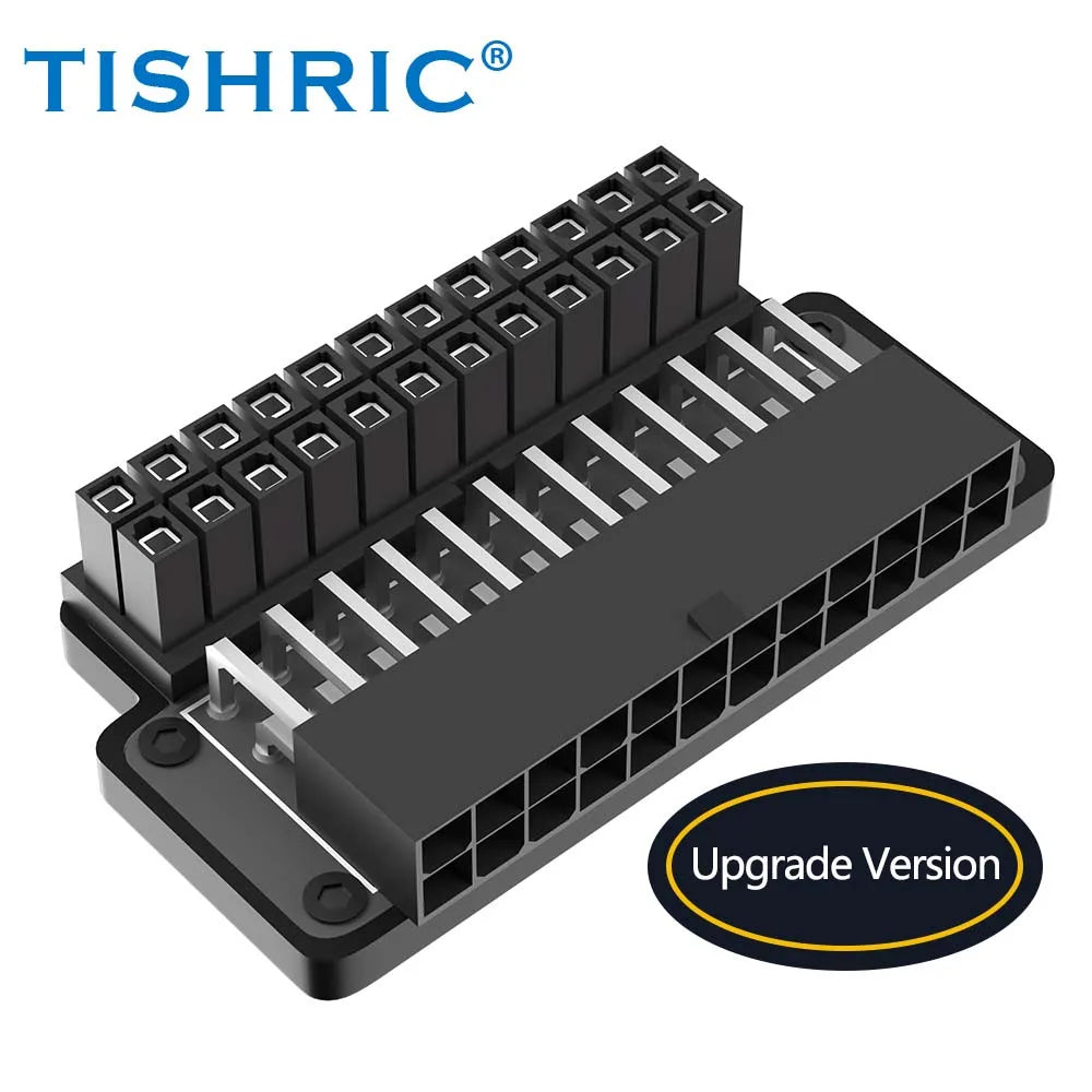 TISHRIC ATX 24-Pin 90° Motherboard Power Adapter | Desktop PC PC Power Adapter PRIMED black China Mainland