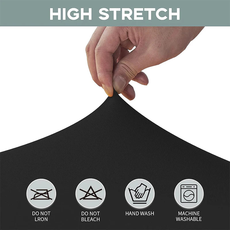 Stretch Spandex Table Cover 4 6 8 FT | Washable Wrinkle Resistant Stretch Table Cover PRIMED