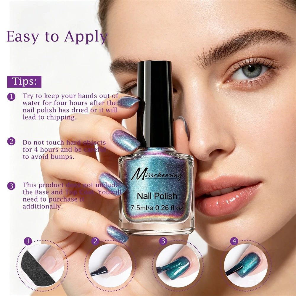 9D Cat Eye Magnetic Nail Polish – No UV Lamp, Quick Dry Magnetic Nail Polish PRIMED