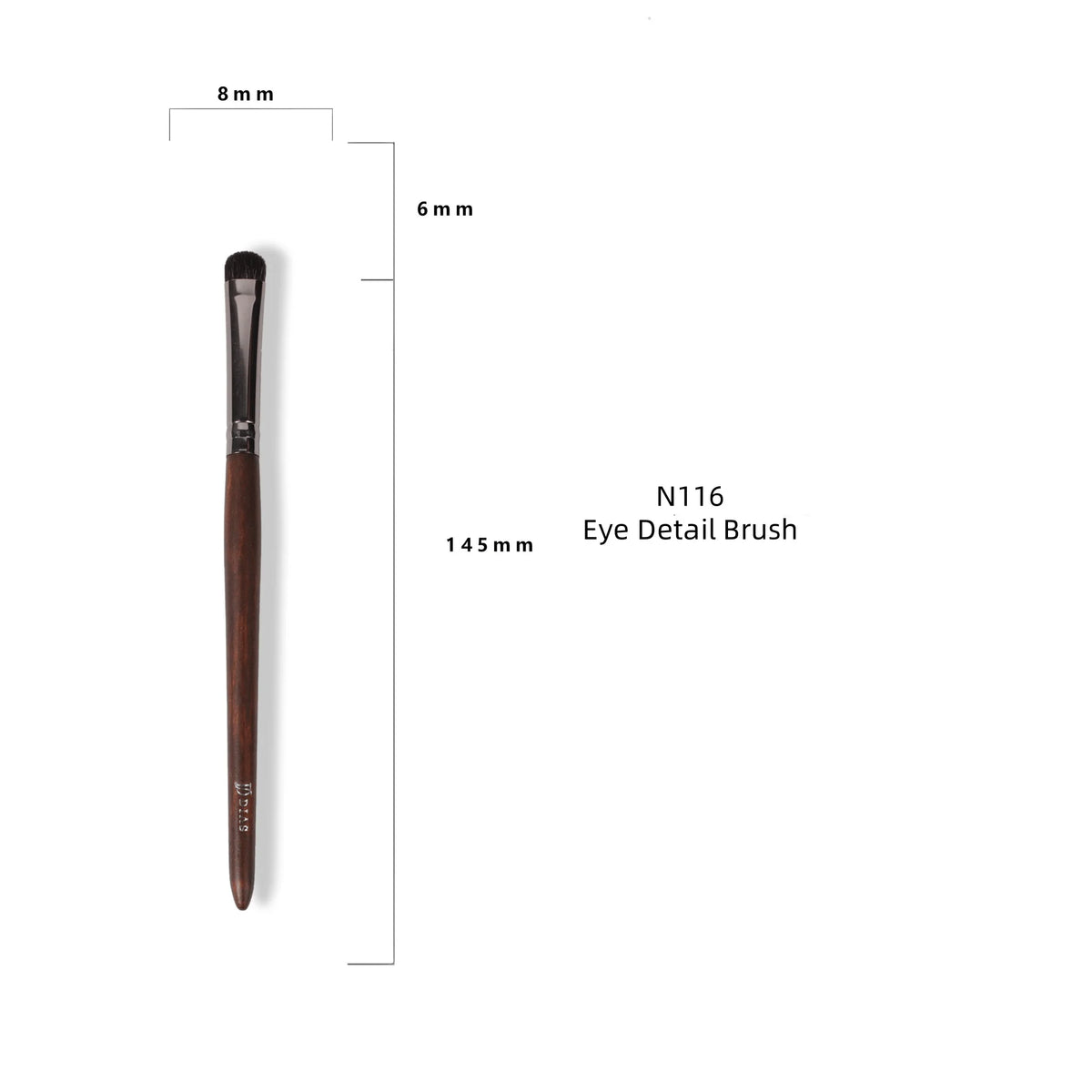 Goat Hair Makeup Brush Set – Foundation, Blush & Eyeshadow