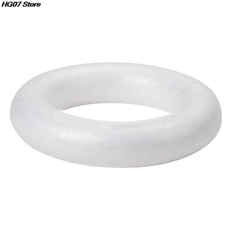White Polystyrene Foam Wreath Ring – DIY Christmas Crafts