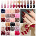 576 Pcs Short Almond Full Cover False Nails – Colorful DIY Set False Nail Tips PRIMED 576Pcs