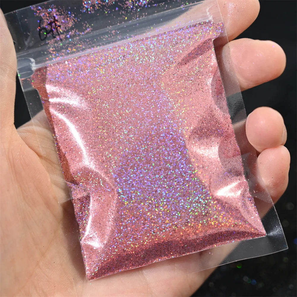 Ultra Fine Holographic Nail Glitter Powder 0.2mm | 5/10g Bulk