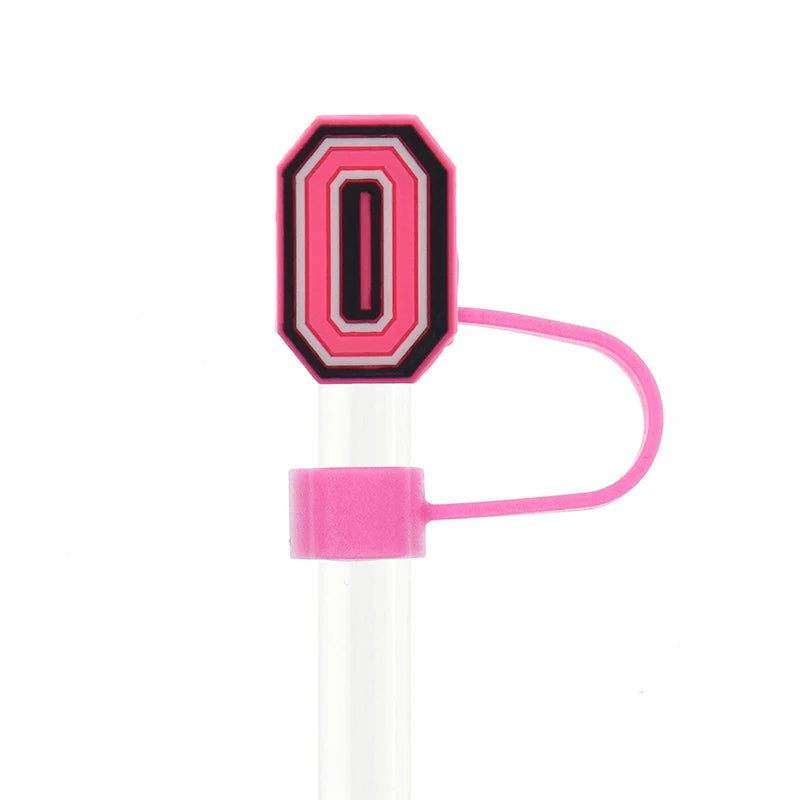 Silicone Letter Straw Cover Caps for Stanley 30 & 40oz Tumblers