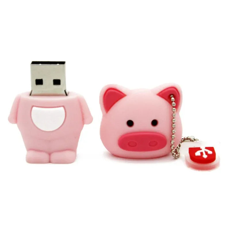 JASTER Cute Cartoon USB Flash Drive 4GB–64GB | Tiger Avocado USB Flash Drive PRIMED 64 GB black CN
