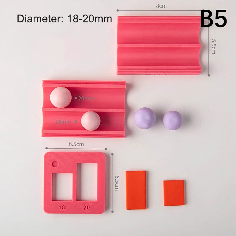 Polymer Clay Ball Maker Mold 4–15mm | DIY Jewelry Beads