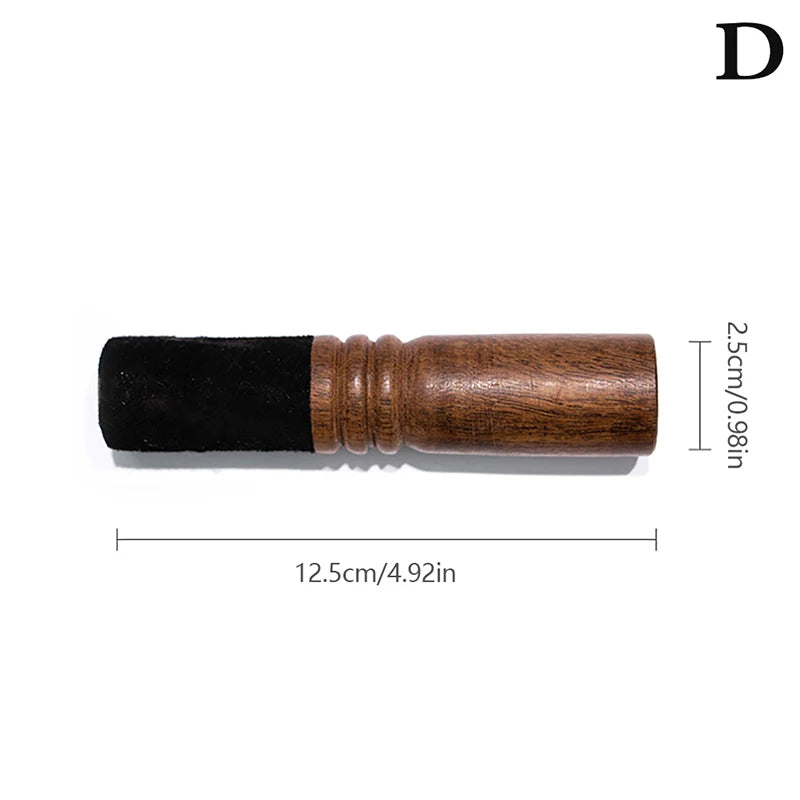 Tibetan Singing Bowl Leather Mallet – Handmade Peach Wood