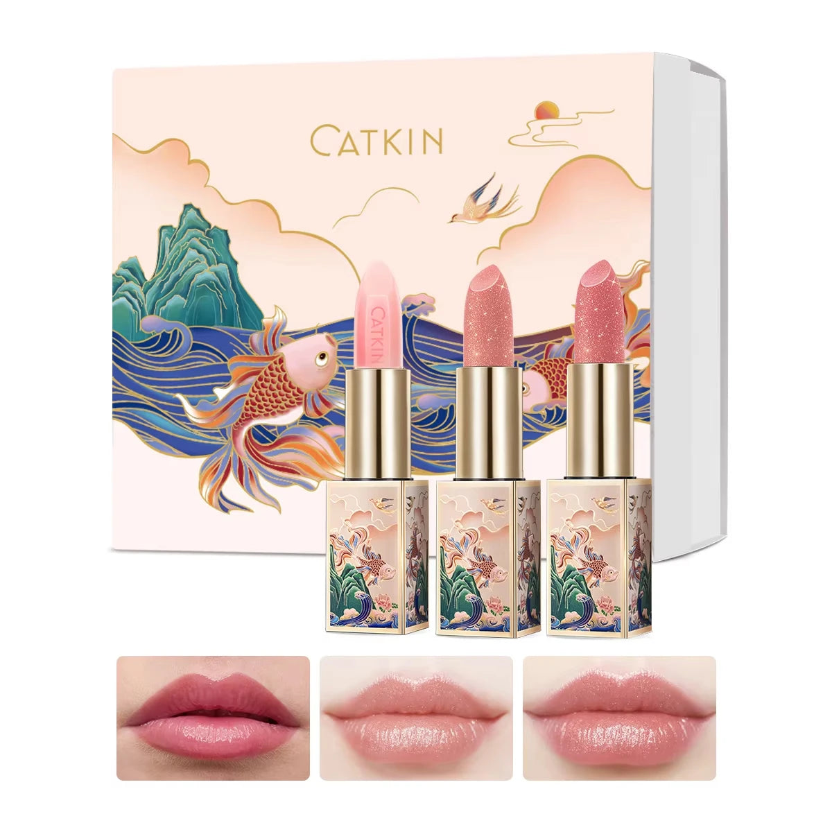 CATKIN Moonlight Colour-Changing Lip Balm Set of 3 | pH Glow Colour-Changing Lip Balm PRIMED C01 C09 C10