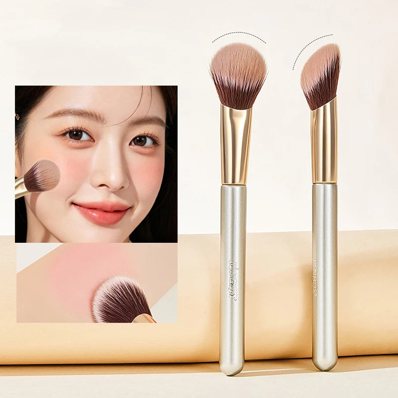 Angled Blush & Contour Makeup Brush – Soft Powder Tool