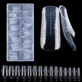 150Pcs Reusable Sandwich Nail Forms – 15 Sizes Clear PP Nail Extension Forms PRIMED 119-