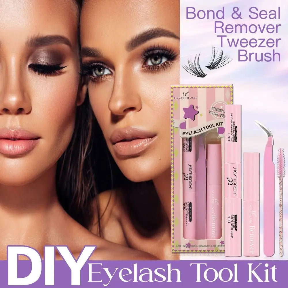 Waterproof Lash Extension Glue Kit with Remover & Tweezers Lash Extension Kit PRIMED