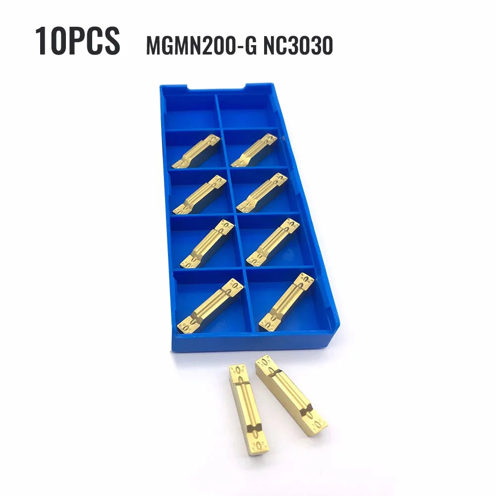 10-Pack MGMN200 NC3030 Carbide Grooving & Parting Inserts Carbide Turning Inserts PRIMED