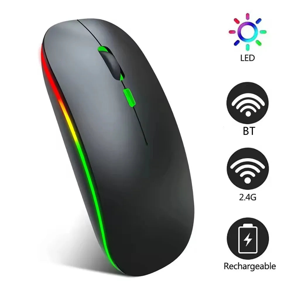 MissionFit Dual-Mode Wireless Mouse – Bluetooth & 2.4G USB Wireless Mouse PRIMED
