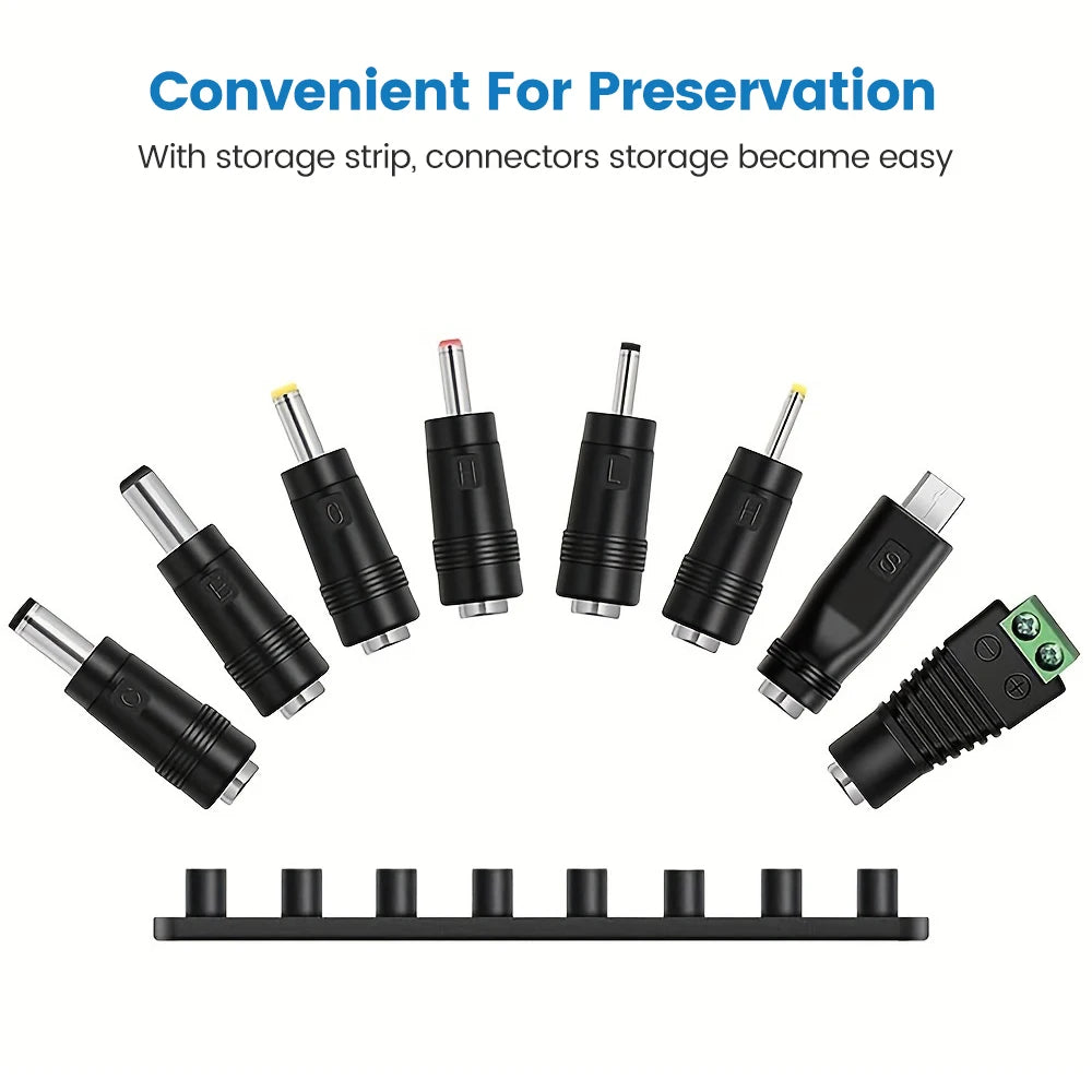 30W Universal Power Adapter Adjustable 3V–12V EU/US Plug Universal Power Adapter PRIMED