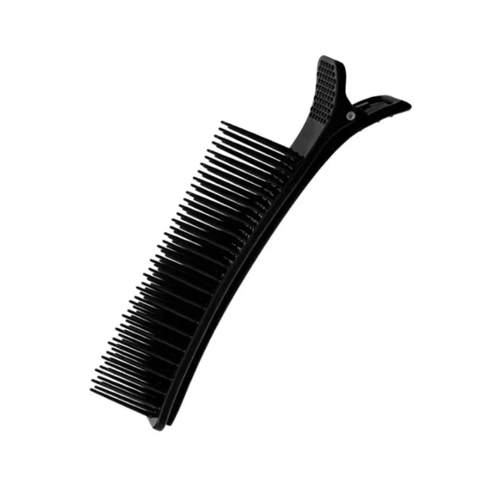 Hair Sectioning Clips with Built-In Comb | Non-Slip Grip Hair Sectioning Clip PRIMED Black