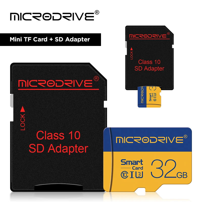 MicroDrive Micro SD Card U3 A2 V30 | 8GB to 256GB Flash Micro SD Memory Card PRIMED