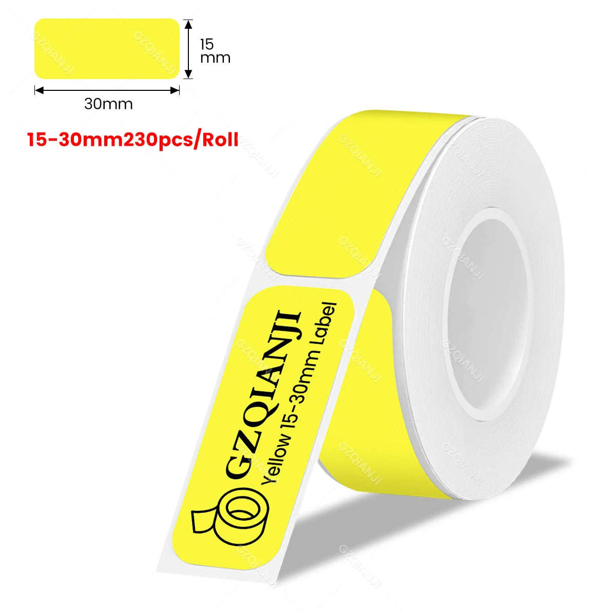 P15 Thermal Label Rolls – Multi-Size White & Transparent Stickers Thermal Label Rolls PRIMED YE 15-30mm230pcs