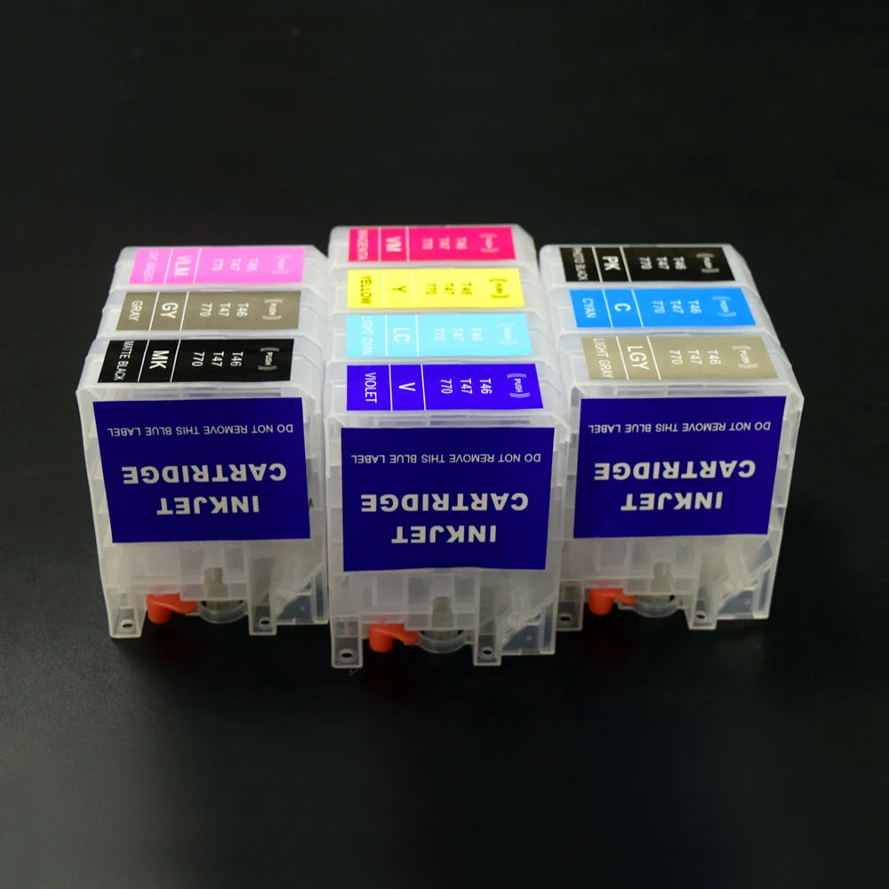 T46S T47A Refillable Ink Cartridges No Chip – Epson P700 P900 Refillable Ink Cartridge PRIMED