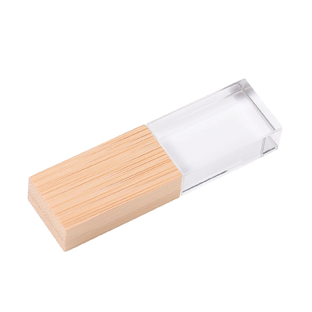 Wooden USB Flash Drive 8–128GB | Free Laser Engraving Logo