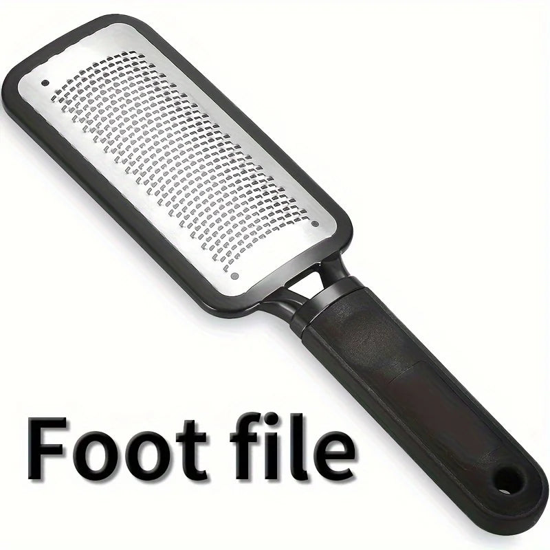Stainless Steel Foot File & Pedicure Grinder | Ergonomic Handle Foot File Tool PRIMED