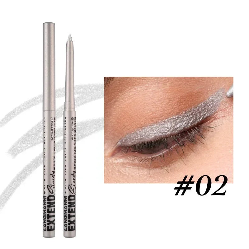 Waterproof Eyeliner Pencil – 12 Matte & Pearl Shades