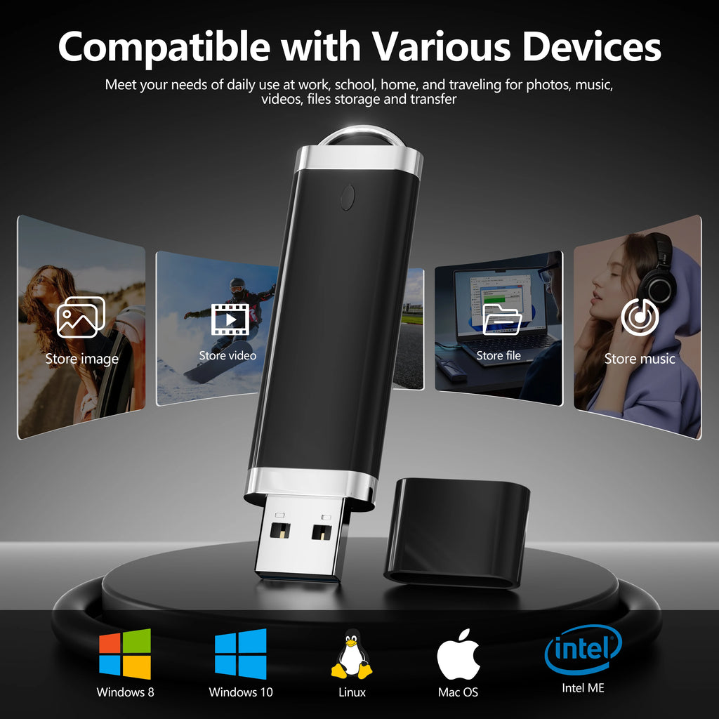 JASTER Mini USB 2.0 Flash Drive 4GB–64GB Keychain Pen Drive USB Flash Drive PRIMED