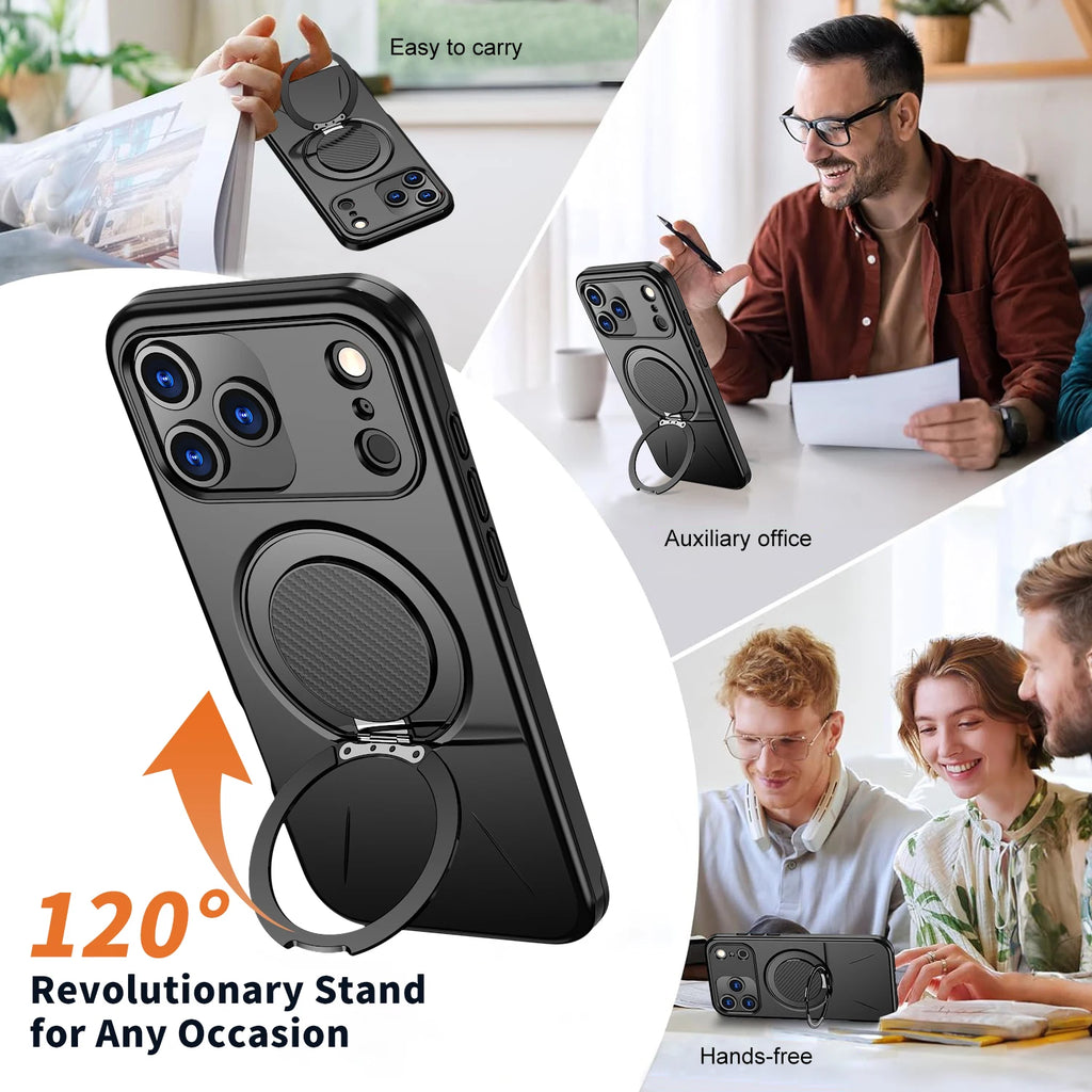 MagSafe 360° Magnetic Stand iPhone Case – Anti-Slip Cover Magnetic Phone Case PRIMED