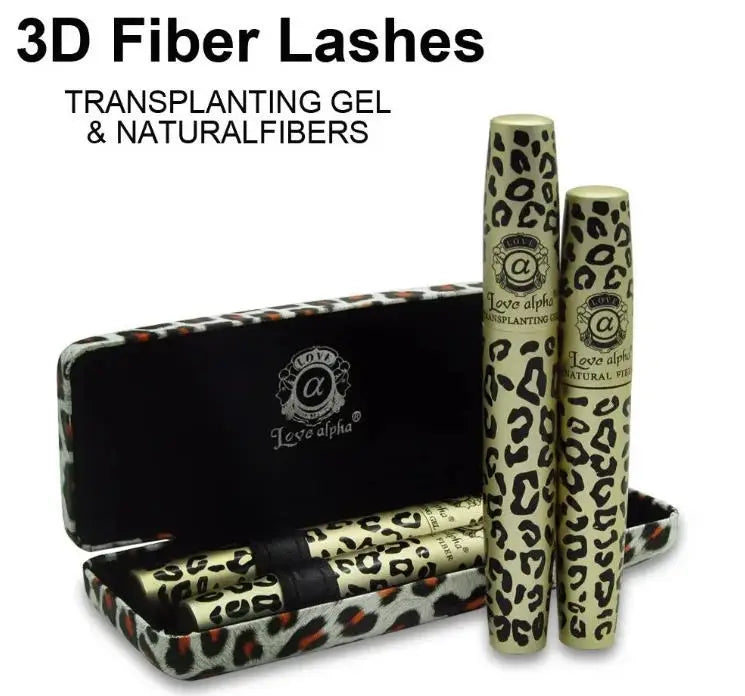Love Alpha 3D Fiber Mascara Set – Waterproof Lash Builder 3D Fiber Mascara PRIMED